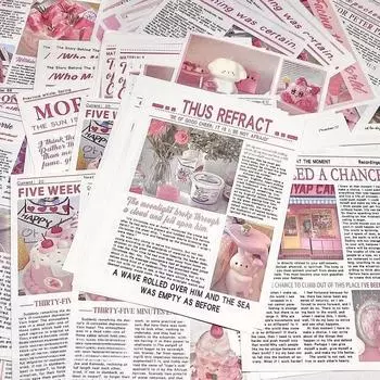 50 шт. милый милый розовый журнал серии скрапбукинг журнал материал основа бумага милый девичья спальня настенное украшение постер