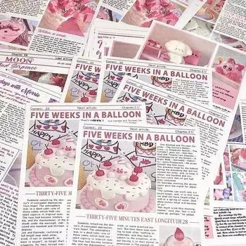 50 шт. милый милый розовый журнал серии скрапбукинг журнал материал основа бумага милый девичья спальня настенное украшение постер