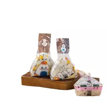 50 шт. милый мультфильм для треугольной упаковки рисовых шариков, сумка для рисовых шариков, сумка для суши