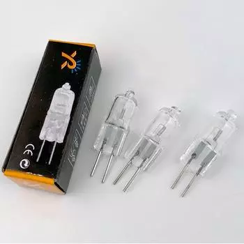 50 шт. мини G4 вольфрамовая галогенная лампа JC Тип 20 Вт G4 лампа накаливания 12 В постоянного тока энергосберегающая лампа для хрустальной люстры галогенная лампа теплый белый