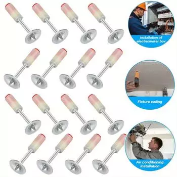 50 шт. мини-гвоздей, круглые гвозди 7,3 мм, пневматические заклепки со стальными гвоздями, принадлежности для установки и обслуживания потолочного кабеля.