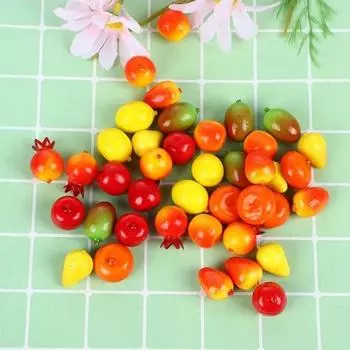 50 шт. Мини искусственные пенопластовые фрукты реалистичные поддельные фрукты имитация фруктов витрина Style 7