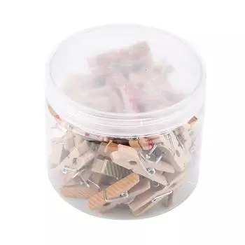 50 шт. Мини-размер 35*7 мм Натуральные необработанные деревянные зажимы для поделок Декоративные прищепки для фото зажимов для одежды