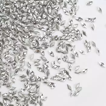 50 шт. мини-размера 3D цирконовые украшения в форме маркизы для дизайна ногтей, подвески из драгоценных камней, аксессуары для украшения ногтей