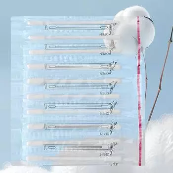 50 шт. многоцелевые косметические тампоны двухсторонние бумажные палочки для ухода за ушами натуральные ушные тампоны ONE SIZE