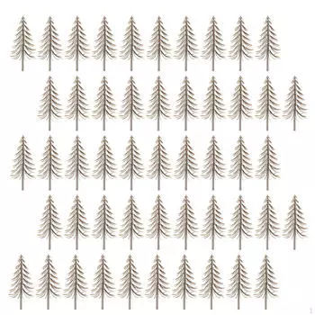 50 шт. модель снежных деревьев мини-пейзажи миниатюрные поделки своими руками 10cm Height