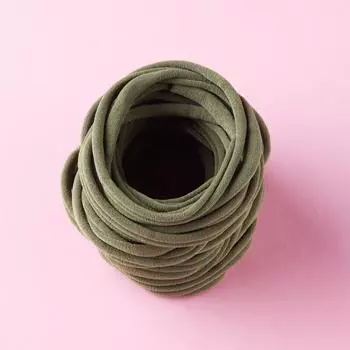 50 шт. Мягкие эластичные нейлоновые повязки на голову для рукоделия, резинки для волос, банты, DIY-аксессуар для новорожденных девочек