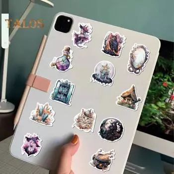 50 шт., мультяшная наклейка, готическая эстетическая наклейка, водонепроницаемые наклейки для ноутбуков, бутылок с водой Mixed Style