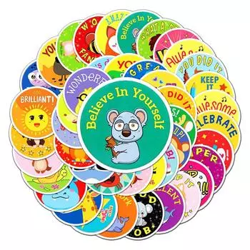 50 шт. мультяшные детские наклейки с поощрением, наклейки для багажа Vtuber, наклейки для кружек, наклейки для украшения ноутбука