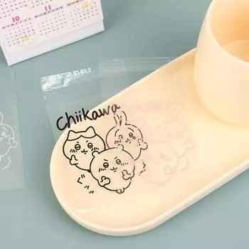 50 шт. мультяшный бисквитный пакет Opp самоклеящийся пакет конфеты шоколад десерт самозапечатывающийся пакет подарочный пакет сумка для хранения карт чёрный