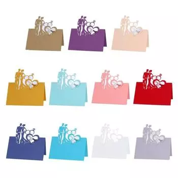 50 шт./набор карточек MR MRS Style Свадебные лазерные вырезанные декоративные карточки для стола Расстановка именных карточек для свадебной помолвки