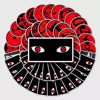 50 шт. наборы Шаринган граффити наклейки индивидуальные наклейки DIY скейтборд мобильный телефон наклейки для багажа водостойкие 50pcs