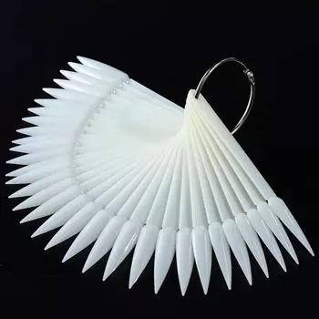 50 шт., накладные ногти, гель-лак, тренировочная карточка, длинные шпильки, острые, показывающие диаграмму, палитра, пряжка, кольцо, маникюрный инструмент