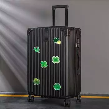 50 шт. наклеек для багажа самоклеящиеся многоцелевые зеленые полезные наклейки с четырехлистным клевером для компьютера для вечеринки