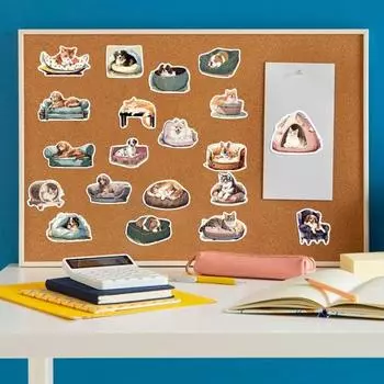 50 шт. наклейка из ПВХ с настроением кота, самоклеящаяся наклейка в стиле граффити, водонепроницаемая наклейка для скрапбукинга, сделай сам, детский телефон, канцелярские принадлежности B