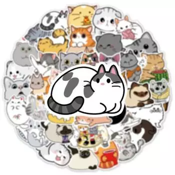 50 шт. наклейки для ноутбука, солнцезащитные, DIY, виниловые, художественные, съемные, милый телефон, планшет, ноутбук, граффити, подарок для детей