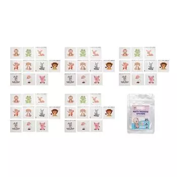50 шт., наклейки для приучения к горшку, меняющие цвет, стимулирующие наклейки для детей, наклейки с изображением животных