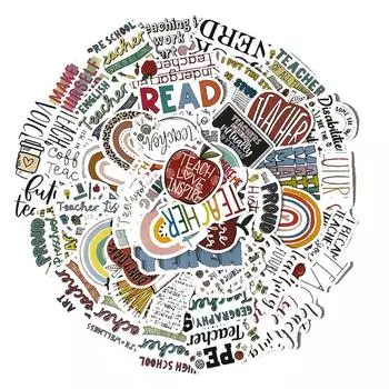 50 шт., наклейки для рисования серии «Учитель», такие же милые наклейки, Vtuber, наклейки для багажа, наклейки на кружку, наклейки для украшения ноутбука