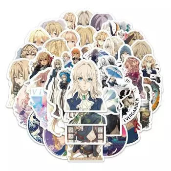 50 шт. Наклейки на чемоданы, водонепроницаемые наклейки, скутер, компьютер, планшет, мультяшное украшение One Size