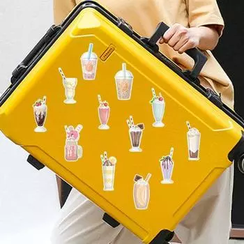 50 шт., наклейки в стиле граффити, милые наклейки, декоративные милые стильные мультяшные бутылки с водой, телефон, автомобиль, детский подарок