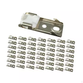 50 шт. настенных кронштейнов для крепления карниза для штор, прочные потолочные кронштейны для крепления, Cream White