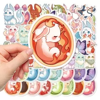 50 шт. нежный ПВХ самоклеящийся виниловый арт самоклеящиеся наклейки для скейтборда бутылки с водой чемодана граффити детский подарок мультфильм