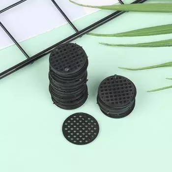 50 шт., нижний сетчатый коврик, многофункциональный цветочный горшок, сетчатая подкладка, отверстие для дна тазика для бонсай, воздухопроницаемая прокладка, садовые принадлежности A