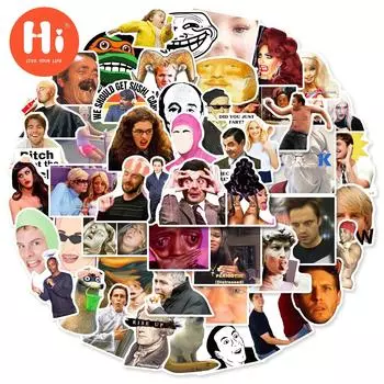 50 шт. новые наклейки, милые наклейки для ноутбука, наклейки для мобильных телефонов