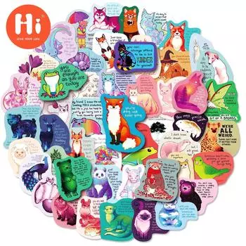 50 шт. новые наклейки, милые наклейки для ноутбука, наклейки для мобильных телефонов