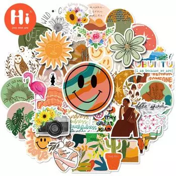 50 шт. новые наклейки, милые наклейки для ноутбука, наклейки для мобильных телефонов