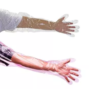 50 шт одноразовые длинные перчатки прочные нетоксичные фермерские перчатки ветеринарный осмотр многофункциональные одноразовые перчатки