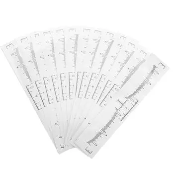 50 шт. одноразовых линеек для бровей, наклеек, инструментов для коррекции бровей, для измерения макияжа