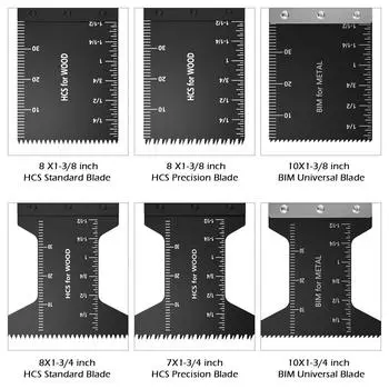 50 шт. осциллирующих пильных полотен, биметаллическая дуговая кромка, многофункциональное пильное полотно, режущее полотно для дерева/металла/пластика, реноватор
