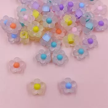 50 шт., ожерелье «сделай сам», прозрачная/матовая банка, сердце, сливовые бусины, материал ручной работы, модный браслет для изготовления ювелирных изделий Transparent разноцветный