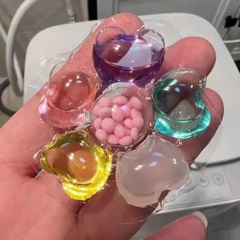 50 шт./пакет шарики для стирки стойкие ароматизированные шарики дезактивация концентрированная жидкость для стирки пятновыводящие шарики для стирки 6 в 1 50pcs