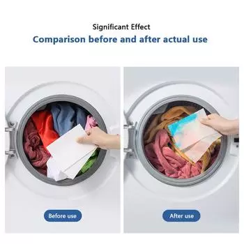 50 шт./пакет таблетки для стирки бумага для стирки анти-пятна простыни для белья анти-шнурки смешивание цветов абсорбция аксессуары для стирки