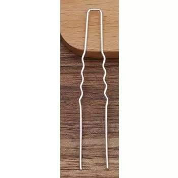 50 шт. Палочки для волос с серебряным покрытием, U-образные шпильки-иглы, основа для изготовления своими руками, женские свадебные украшения, украшения для головы