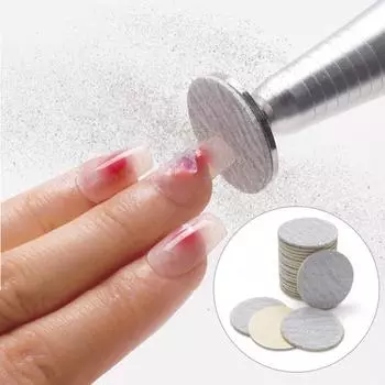 50 шт., пилочка для ногтей, наждачная бумага, безопасная для кожи, удаление мозолей, круглая, универсальная, 20 мм, инструменты для педикюра, пилочки для ухода за ногами, мертвый диск для домашнего использования 25mm 80