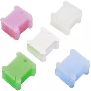 50 шт пластиковая катушка для ниток держатель для хранения вышивки крестиком швейная катушка карта органайзер для ниток вышивка рукоделие белый