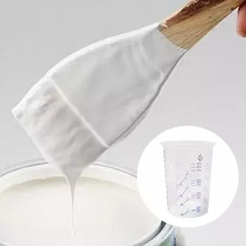 50 шт. Пластиковые чашки для смешивания с мерками, прозрачные пластиковые градуированные чашки для эффективного смешивания в различных приложениях 600