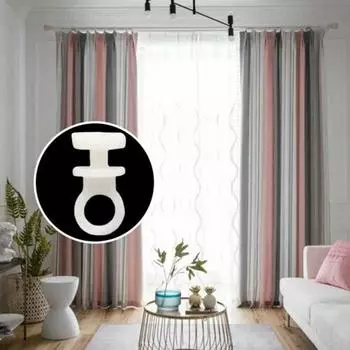 50 шт. Пластиковые крючки для карнизов для штор, сменные аксессуары для кемпера