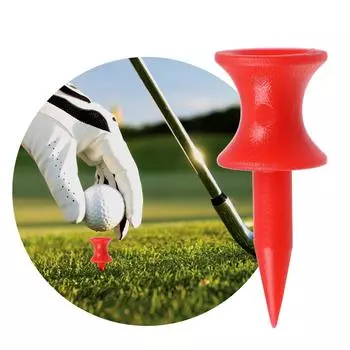 50 шт., пластиковые небьющиеся многоразовые тройники для гольфа, регулируемые по высоте, для занятий гольфом