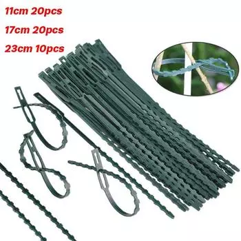 50 шт. пластиковые стяжки для растений, многоразовые крепления, комплект для выращивания в теплице для садового дерева, томатных лоз, восхождение, многофункциональный зажим 50Pcs