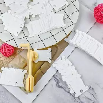 50 шт. пластиковых катушек для ниток для вышивания, органайзер для намотки шпуль, держатель для хранения швейных ниток