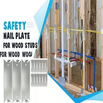 50 шт. пластин для ногтей, стальные защитные пластины, защитный экран для проводов кабеля, защитная пластина для защиты от ногтей