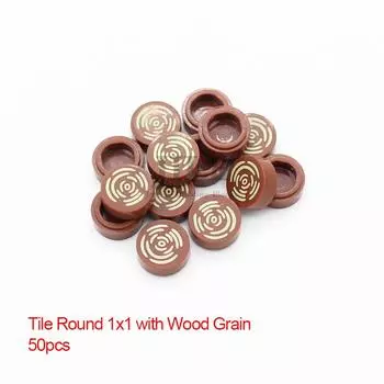 50 шт. Плитка Moc 1x4 1x3 Планшет с рисунком под дерево Полосы опасности DIY Строительные блоки Кирпичи Совместимые с 2431 63864