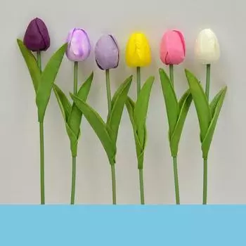 50 шт. подарок на день святого валентина мыло тюльпан искусственные цветы голова поддельные свадебный банкет украшение дома фуксия