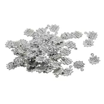 50 шт., подвески «Счастливое лицо», «Сделано с улыбкой», подвеска-бирка, фурнитура для ювелирных изделий своими руками as described