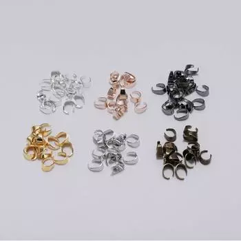 50 шт., подвесные застежки, зажимы-крючки, зажимы, залог, ожерелье из бисера, подвески, разъемы для изготовления ювелирных изделий, разъем DIY 5 x 7mm