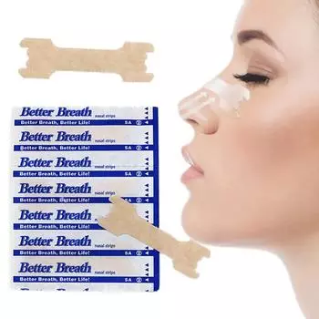 50 шт. полосок для носа Better Breath для дыхания с 66*19 мм и 55*16